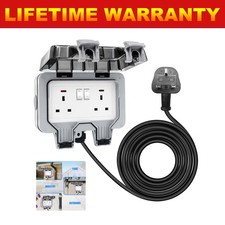 Exterior Double Plug Socket