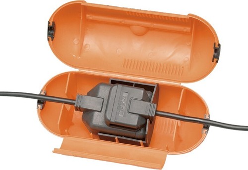 Masterplug orange splashproof - orange,