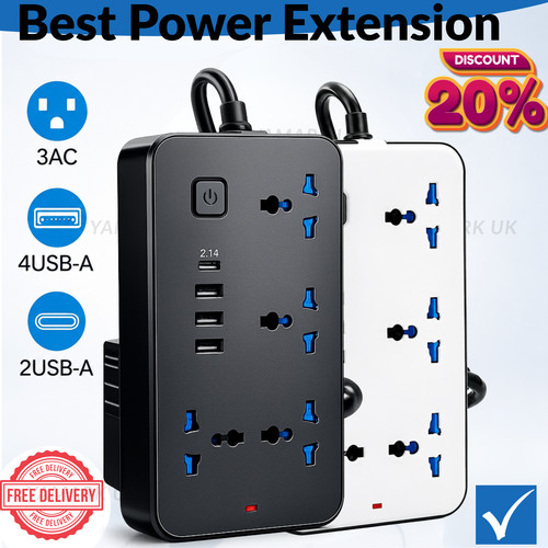 Surge protected extension lead - protected,