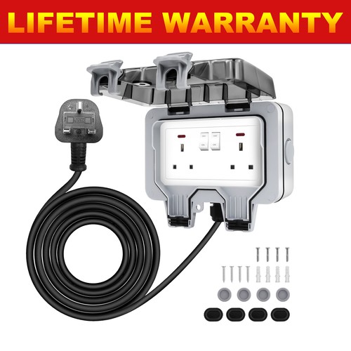 Exterior double plug socket - exterior,