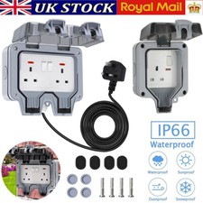 Waterproof Outdoor 13A 1/2Gang