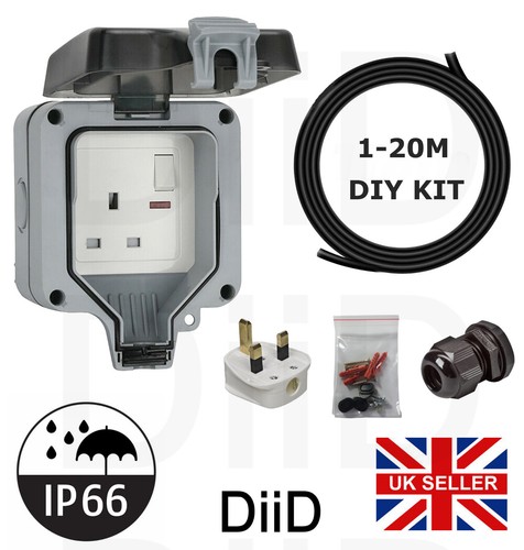 Exterior single plug - single, 1m