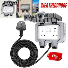 0/3/10M Waterproof Outdoor 13A