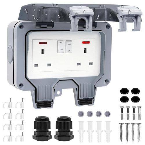 Double outdoor socket - outdoor,