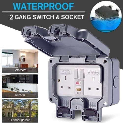 Waterproof outdoor double pole - double,