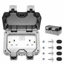 Waterproof Outdoor 13A 2Gang